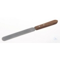 Spatola in acciaio inox a lama flessibile manico in legno lunghezza mm 190 - 330503491 